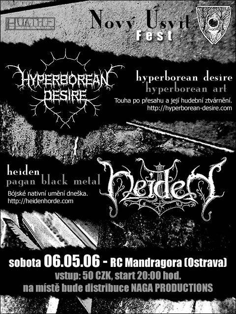 6.5.2006, Ostrava, RC Mandragora - HD vystoupí po boku Heiden.